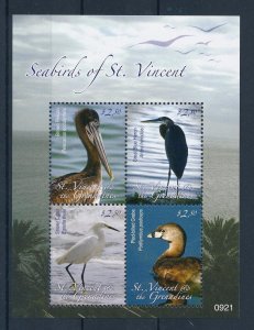 [33077] St.Vincent & Grenadines 2009 Birds Oiseaux�Uccelli  Souvenir Sheet MNH