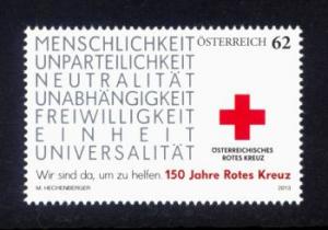 Austria Sc# 2442 MNH 150th Anniversary of Red Cross