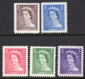 Canada 325-329 MNH VF