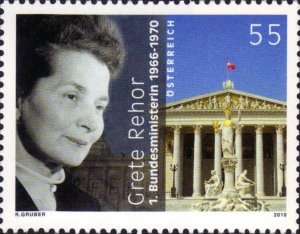 Austria 2010 MNH Stamps Scott 2268 Women Politician Architecture