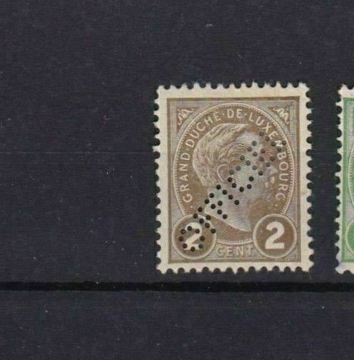 LUXEMBOURG OFFICIAL PERFINED STAMP 1895 MOUNTED MINT  REF 4239