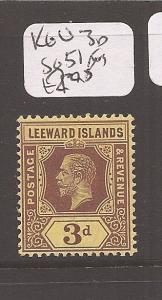 Leeward Islands KGV 3d SG 51 MOG (7cdz)