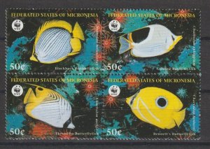 MICRONESIA 1997 WWF SG 148/51 MNH