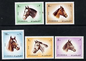 Fujeira MNH MI 810-4A Horses 1971