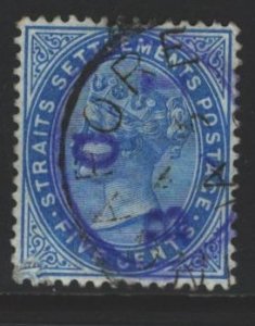 Straits Settlements Sc#45 Used