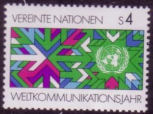 UN Vienna Sc# 30 Communication Year MNH 