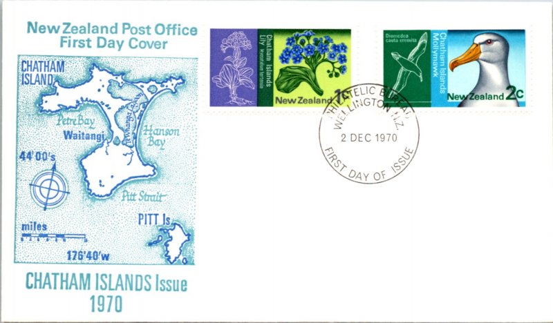 New Zealand, Worldwide First Day Cover, Birds, Flowers