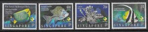 SINGAPORE SG807/10 1995 MARINE FISH   MNH