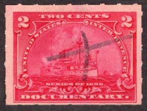 1898, US 2c, Documentary, Used, Sc R164