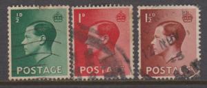 Great Britain Sc#230-232 Used