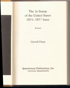 PERFECT CONDITION - CARROLL CHASE THE 3₵ UNITED STATES STAMP 1851-1857 ISSUE