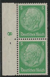 Germany Scott # 418, mint nh, pair, plate #