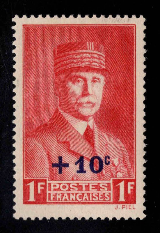 FRANCE Scott B111 MH* Surcharged stamp