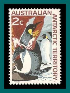 AAT (L9) 1966 Emperor Penguins, MNH (SG 9)