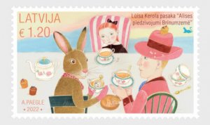 2022 Latvia - Alice in Wonderland (Scott 1101) MNH