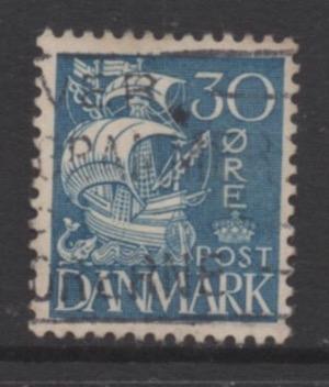 Denmark  Scott#  236  used single