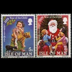 ISLE OF MAN 1979 - Scott# 156-7 Christmas Set of 2 NH