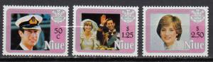 Niue - 1982 Birthday of Princess Diana Sc# 354/356 - MNH (2307)