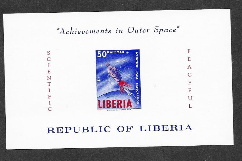 Liberia C162 Mint NH Imperf Souvenir Sheet!