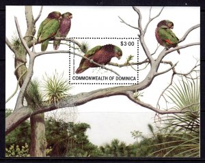 Dominica 1981 Parrot - Birds Mint MNH Miniature Sheet SC 700