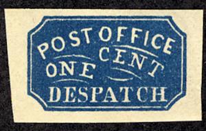 US Local #1LB3 SCV $325.Post Office Dispatch, VF /XF mint never hinged, super...