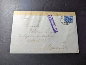 1936 Censored Austria Cover Vienna to Madrid Spain