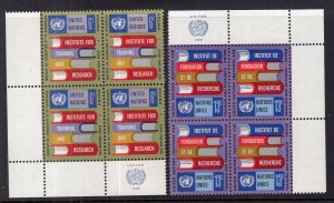 UN New York 192-193 Plate Blocks MNH VF