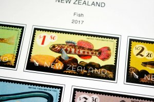 COLOR PRINTED NEW ZEALAND 2016-2020 STAMP ALBUM PAGES (103 illustrated pages)