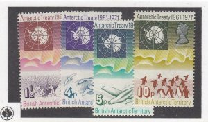 BR. ANTARCTIC TERR. (MK6533) # 39-42 VF-MLH ANTARCTIC TREATY /1961-1971  CV $54