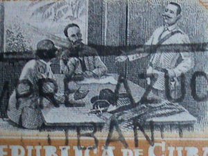 ​CUBA-SIX PICTORIAL CUBA LARGE USED-VERY OLD STAMP-VERY FINE PLEASE WATCH