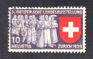 SWITZERLAND SCOTT #247 USED 10c 1939