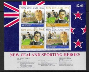 NEW ZEALAND SGMS1561 1990 SPORTMEN USED