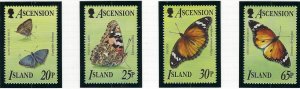 Ascension 618-21 MNH 1995 Butterflies