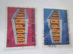 Italy #1000-1 used set  2023 SCV = $0.50