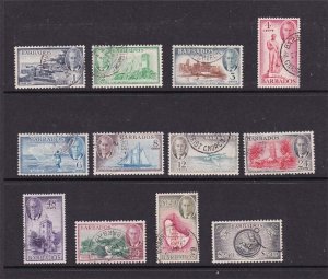 Barbados 1950 SG 271-282 set of 12 FU