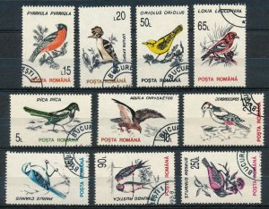Romania - Used Stamps Set Animals Birds (1993) 