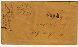 1865 Memphis, Tenn. cancel on letter from a soldier in the Ohio 5th Cavalry