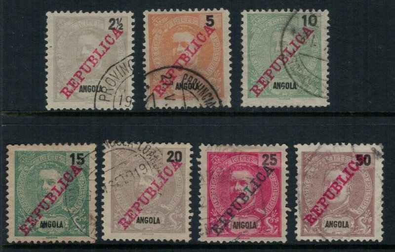 Angola #88-94 CV $5.55 postage stamps