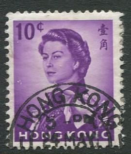 Hong Kong - Scott 204b - QEII - Definitive - 1967 - FU - Single 10c Stamp