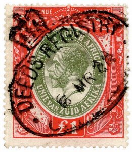 (I.B) South Africa Revenue : Duty Stamp £1 (1913)
