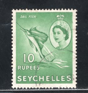 Seychelles, Scott #190    VF, Used, Sailfish, CV $18.00 ..... 5630108