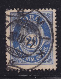 Norway 85 Post Horn and Crown 1910