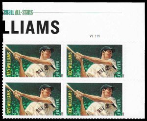 PCBstamps  US #4694 PB $1.80(4x{45c})Ted Williams, All Star, MNH, (PB-2a)