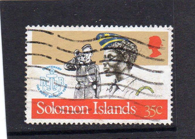 British Solomon Islands 1983 Anniv of Boys Brigade used