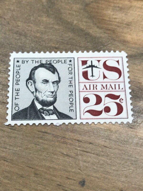 Scott #C59 Abraham Lincoln 25c (Air Mail) 1960 Mint NH Single-US