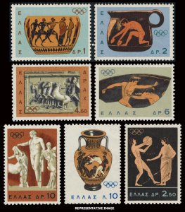 Greece Scott 806-812 Mint never hinged.