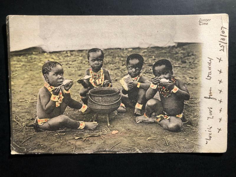 1907 Cape Of good Hope South Africa RPPC Postcard Cover to Corsham england