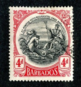 1918 Barbados Sc.# 134 used cv $4.50 ( 9674 BCXX )