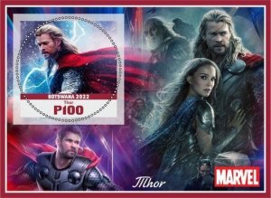Stamps.Cinema. Marvel 2022 year  6 sheets perforated