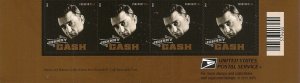 US 4789 Music Icons Johnny Cash F footer strip 4 MNH 2013